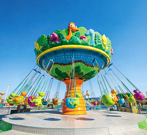animal flying chair ride for venetian carousel