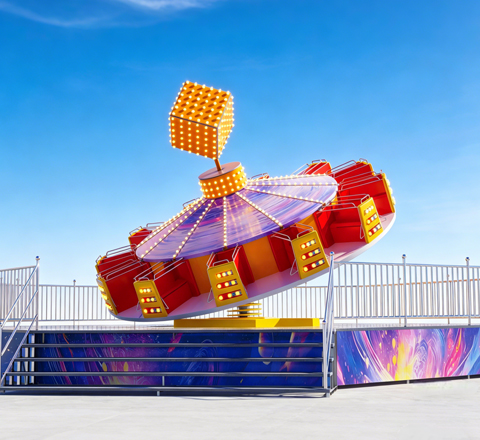 flying turntable ride for t rex family coaster