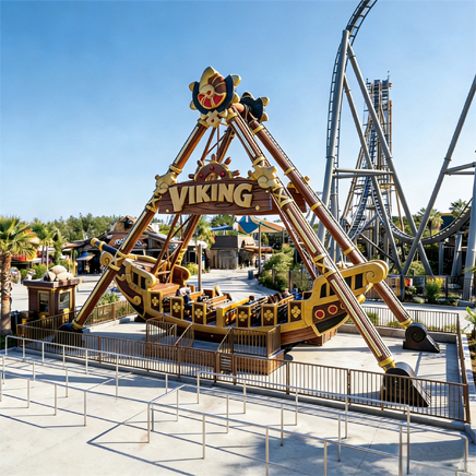 Foundation-Free Pirate Ship Ride