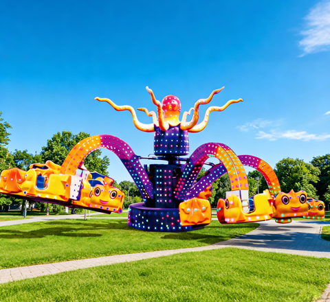 giant octopus ride for typhoon lagoon raft ride