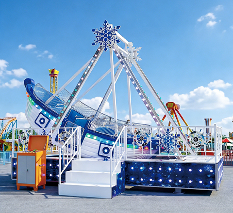 ice snow mini pirate ship for amusement park pirate ship