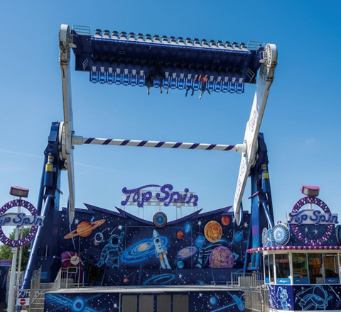 moon grazing high altitude ride for thunder rapids mini golf