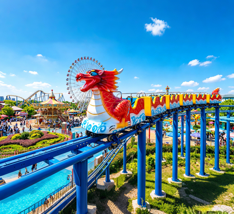 sliding dragon ride for zamperla family rides