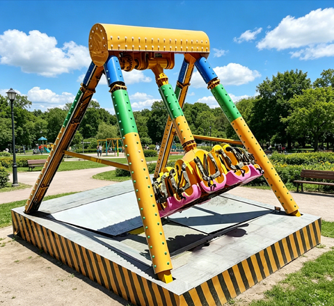 12 seat frisbee ride for sea dragon roller coaster