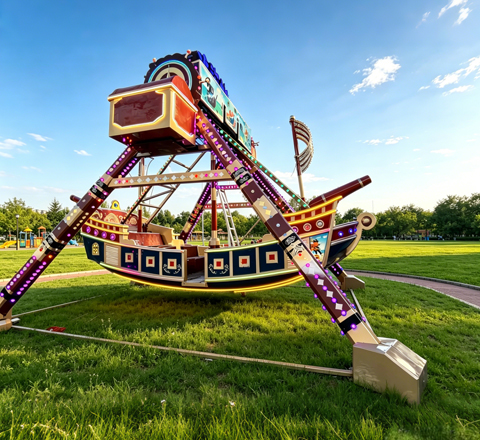16 seats fiberglass pirate ship ride for carnival pirate ship ride