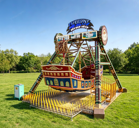 16 seats fiberglass pirate ship ride for fairground pirate ship
