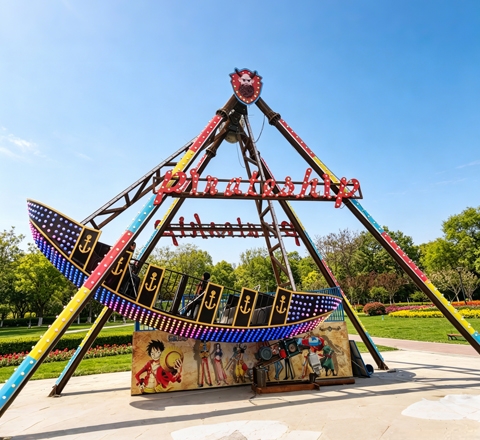24 seat fiberglass pirate ship ride for pirate ship fairground ride