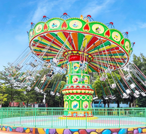 36 seat flying chair ride for wildwood pirate ship ride