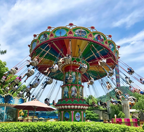 36 seat flying chair ride for wonderland pirate ship