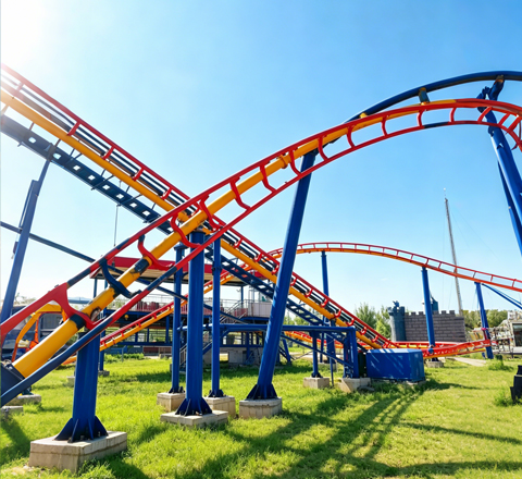 500m three loop coaster for single rail coaster
