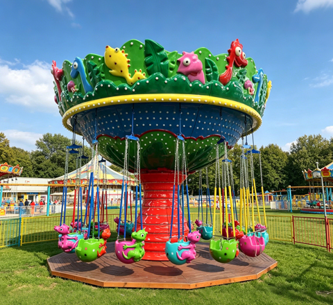 animal flying chair ride for swinging ship carnival ride