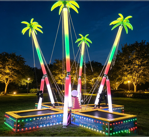 coconut tree bungee for wild wadi family ride
