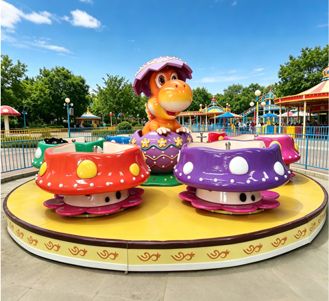dinosaur tea cup ride for dollywood family rides