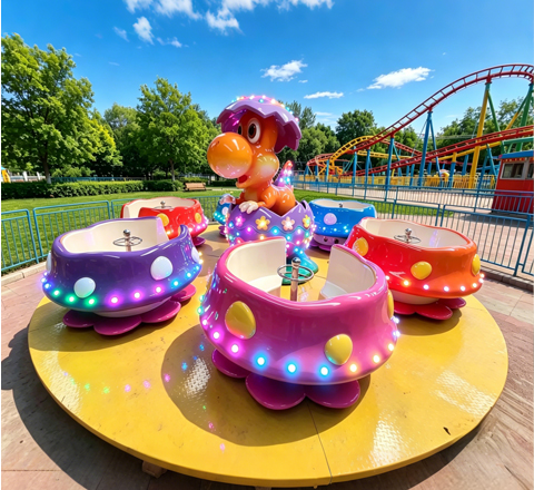 dinosaur tea cup ride for dreamworld family rides