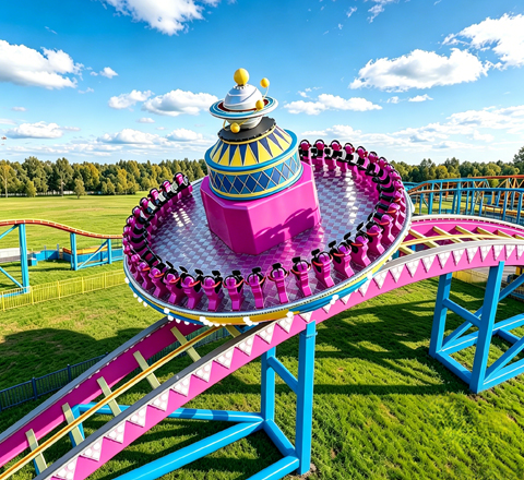 double waves ufo for zamperla family rides