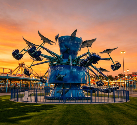flying manta ray for slinky dog dash ride disney world