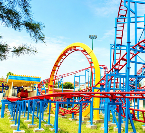 mini vertical loop coaster for side friction coaster