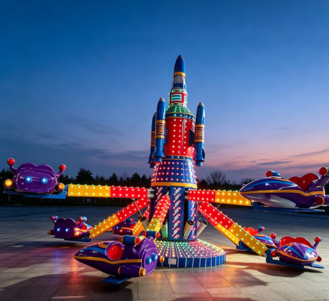 rocket self control ride for family kingdom amusement park rides