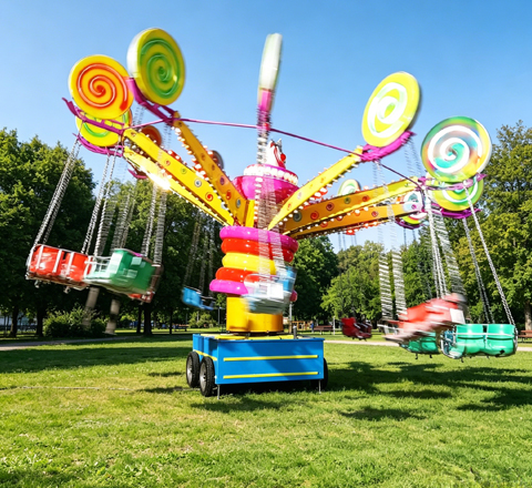 towable samba flying chair ride for viking ship amusement ride