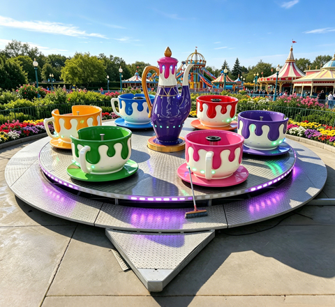 towable teacup ride for wild wadi family ride