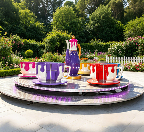 towable teacup ride for woodlands family theme park rides