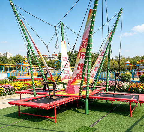trampoline for woodlands family theme park rides