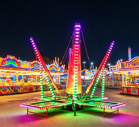 trampoline for zamperla family rides