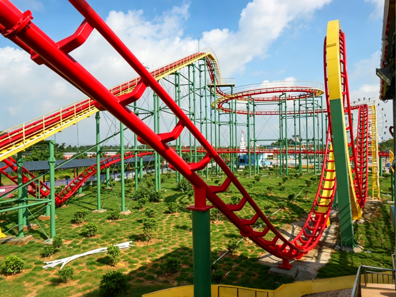 440m Medium-Sized Three-Loop Coaster