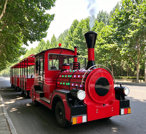 trackless sightseeing train for saratoga carousel