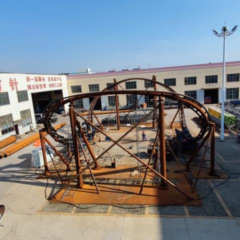 Mobius Ring Roller Coaster Successfully Manufactured and Factory Tested in China