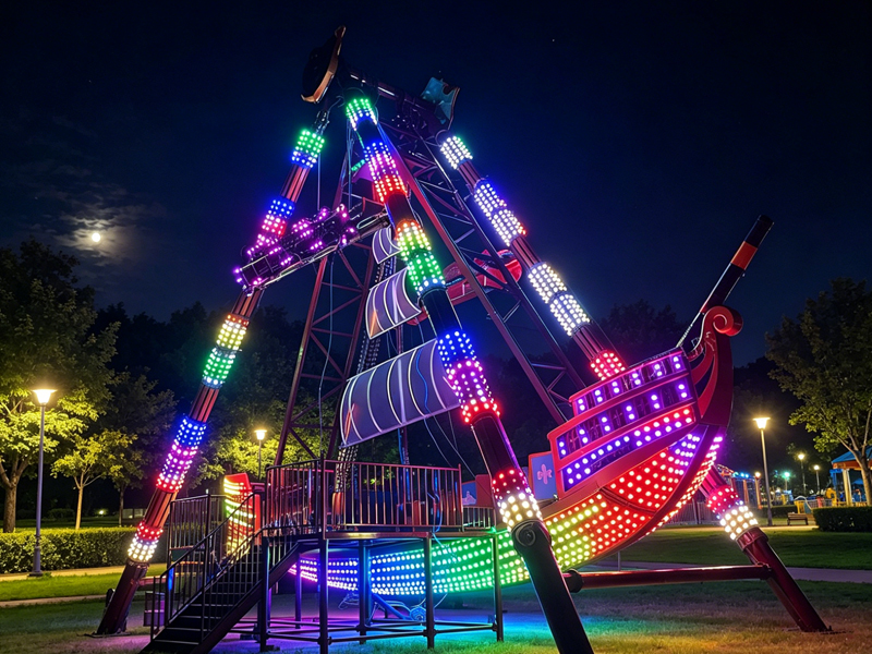 40 seat fiberglass pirate ship ride from 3d design to final park installation definition