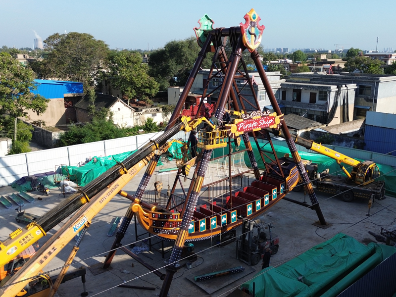 40 seat fiberglass pirate ship ride from 3d design to final park installation kinds