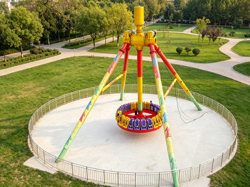pendulum ride project successfully manufactured and delivered for international amusement park factory