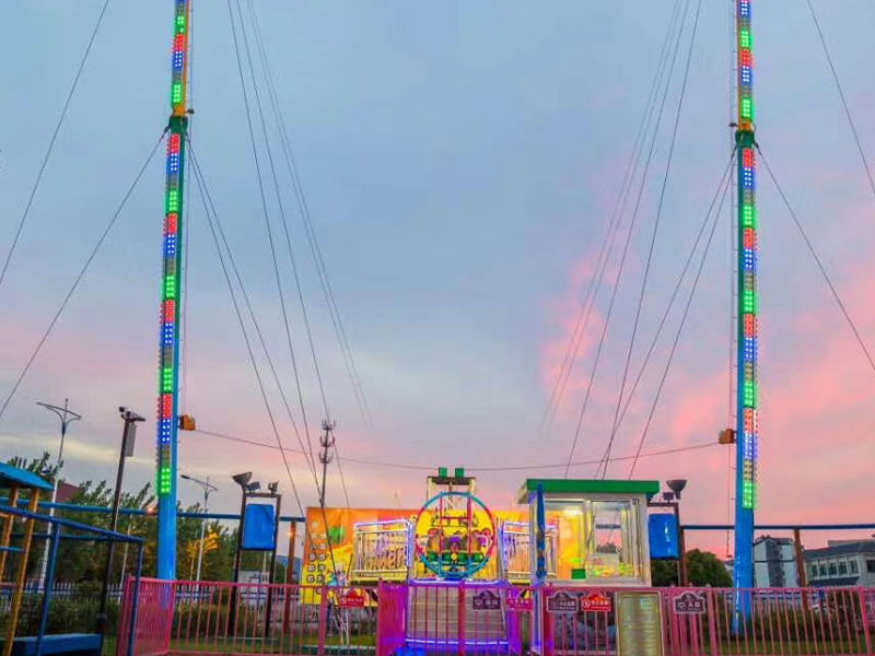 rocket bungee ride installed in amusement park with exciting launch experience manual
