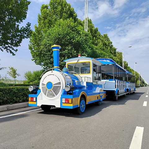 72-Seat Trackless Train Successfully Manufactured and Delivered for Amusement Park Operation