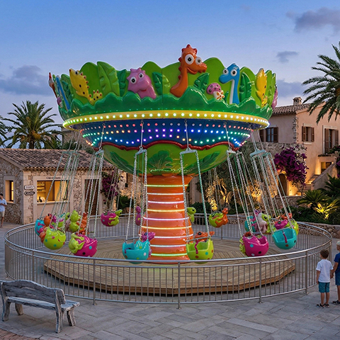 Animal Flying Chair Ride Successfully Manufactured and Delivered for Amusement Park Project