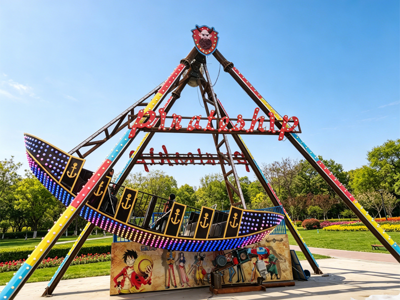 24-Seat Fiberglass Pirate Ship Ride