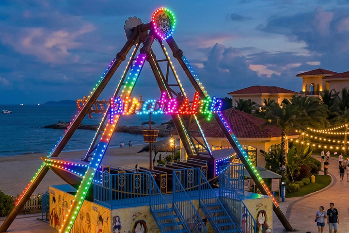 Features of ﻿32-Seat Iron Sheet Pirate Ship Ride