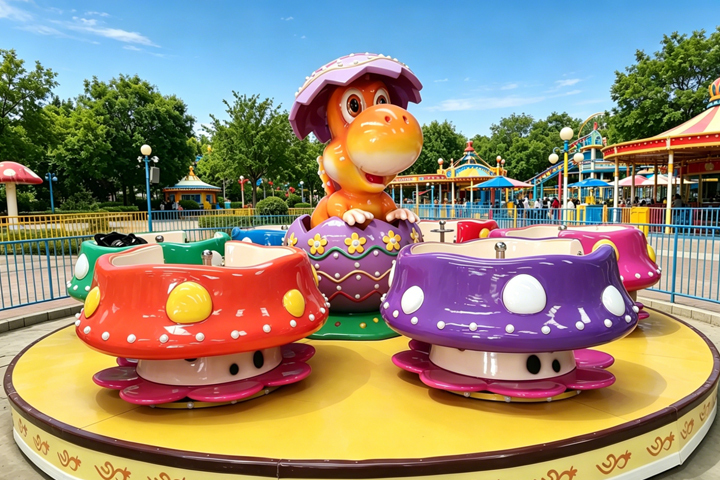 Features of ﻿Dinosaur Tea Cup Ride