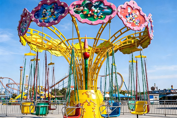 Features of ﻿Mickey-Themed Flying Chair Ride