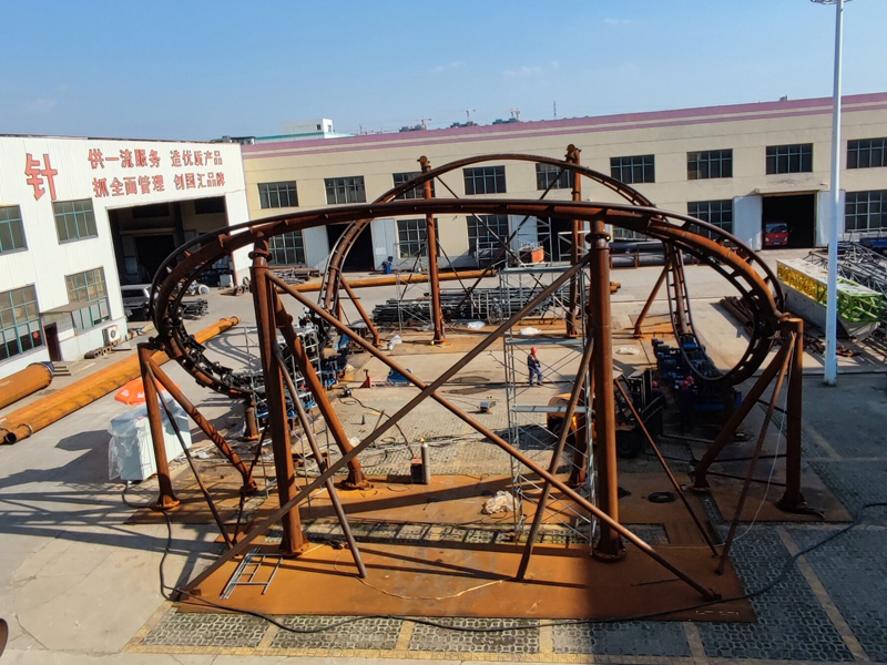 Viedeo of Mobius Ring Roller Coaster Successfully Manufactured and Factory Tested in China Video