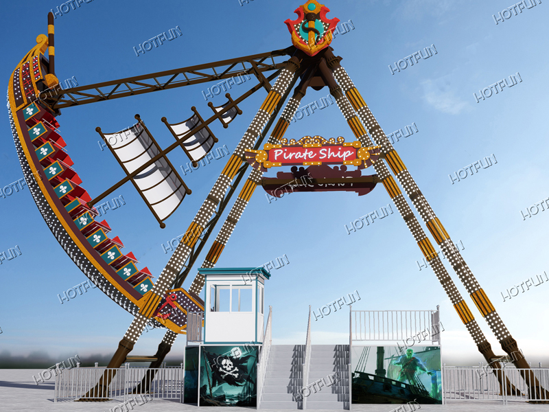 40 Seat Fiberglass Pirate Ship Ride from 3D Design to Final Park Installation Types 40 Seat Fiberglass Pirate Ship Ride from 3D Design to Final Park Installation Types