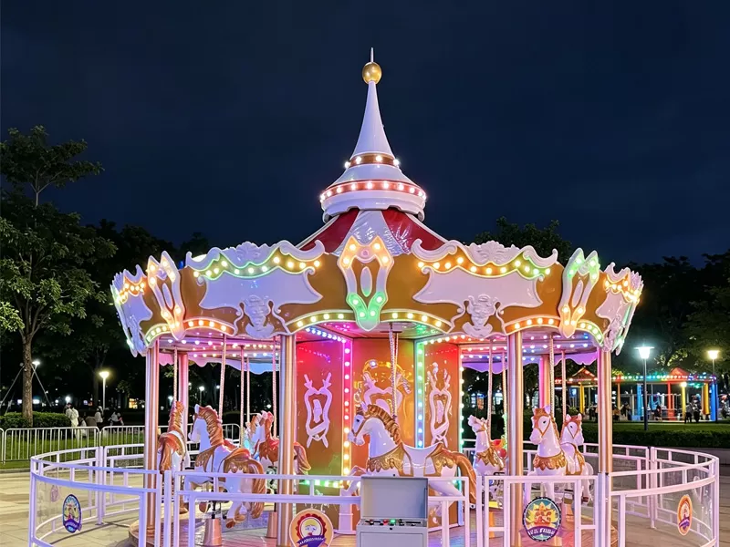 12-Seat Top-Driven Carousel