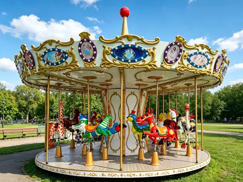 16-Seat Top-Driven Carousel
