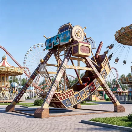 16 Seats Fiberglass Pirate Ship Ride