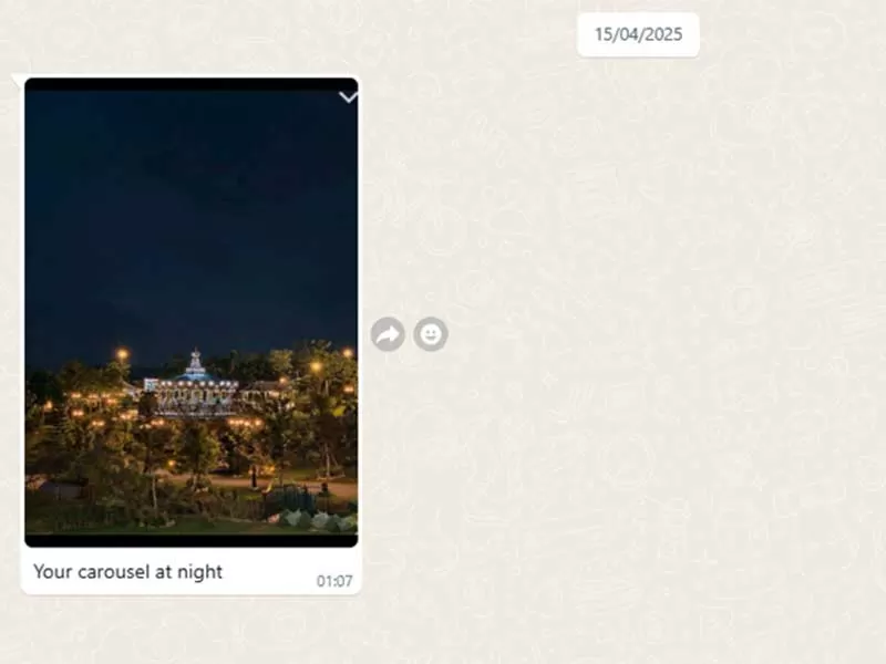 24-Seater Carousel Installed in Thailand Became a Nighttime Landmark Attraction