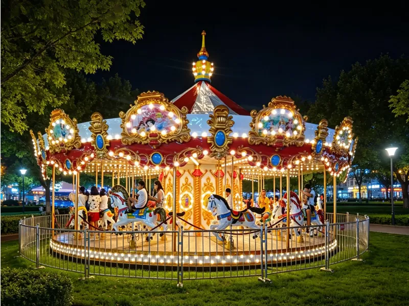 36-Seat Simulated Top-Driven Carousel