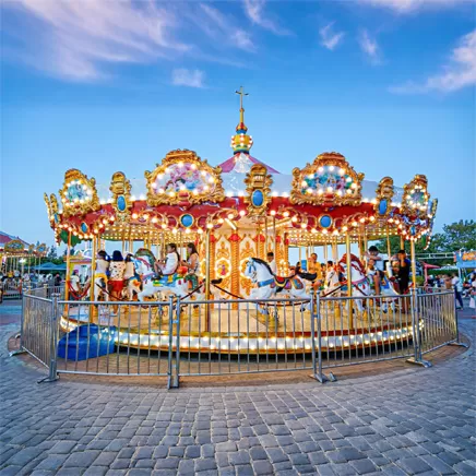 36-Seat Simulated Top-Driven Carousel