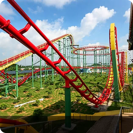 440m Medium-Sized Three-Loop Coaster