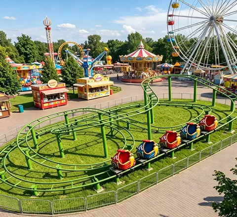 amusement park flat rides